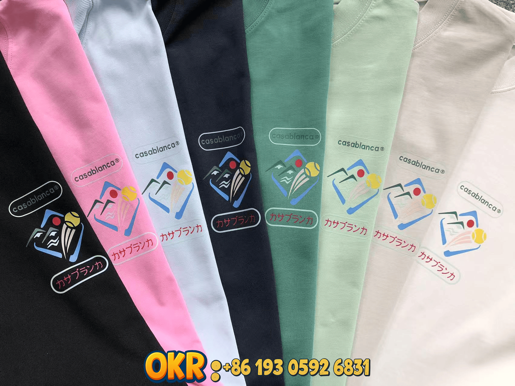 Casablanca T-Shirts Tennis Club Chest Graphic image 6