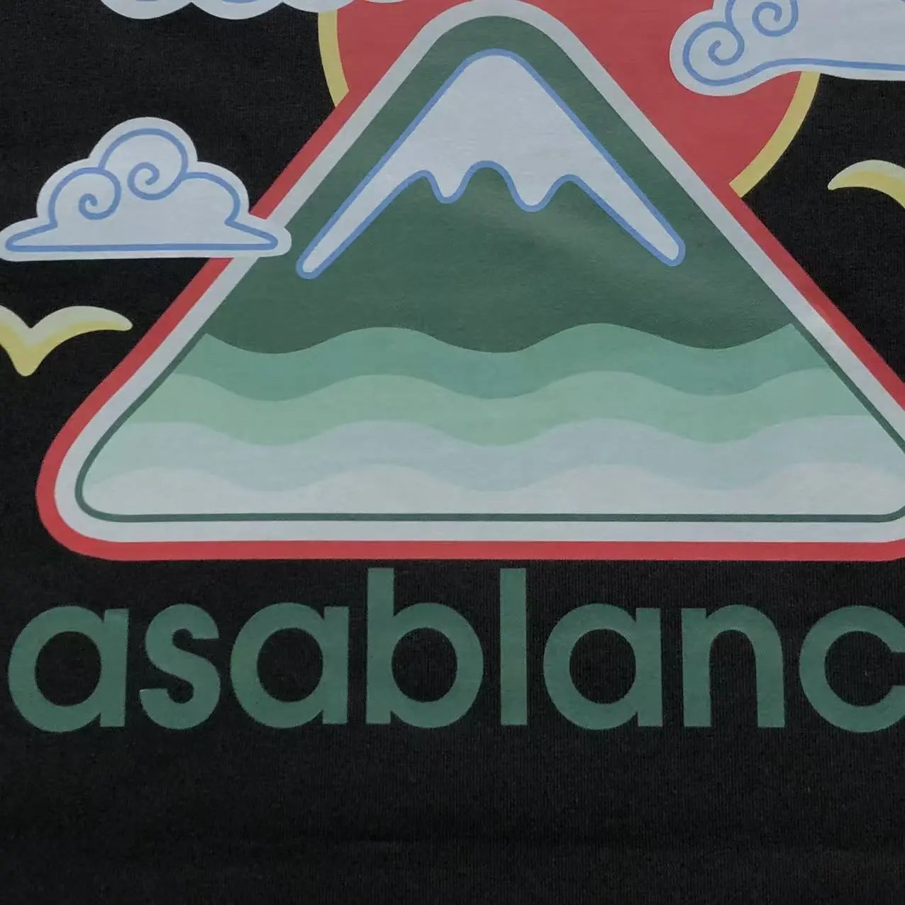 Casablanca T-Shirts Mountain and sunrise graphic short-sleeve T-shirt image 7