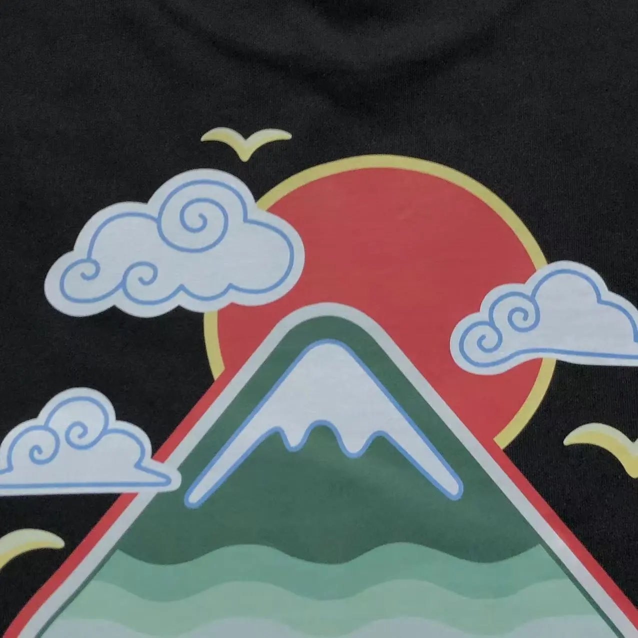 Casablanca T-Shirts Mountain and sunrise graphic short-sleeve T-shirt image 6