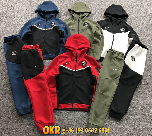 Nike Jackets Hooded full-zip color-block jacket with sleeve zip pocket product detail image 1