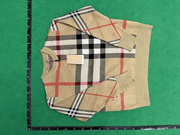 Burberry Classic Check Knit Sweater Beige Multicolor - 1