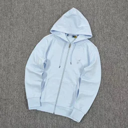 thumbnail for Double-Knit Full-Zip Hoodie Sweatshirt Cardigan A