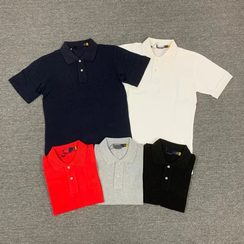  two bottons colored pony polo shirt 两粒扣彩马标POLO衫R