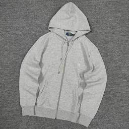 thumbnail for Double-Knit Full-Zip Hoodie Sweatshirt Cardigan A