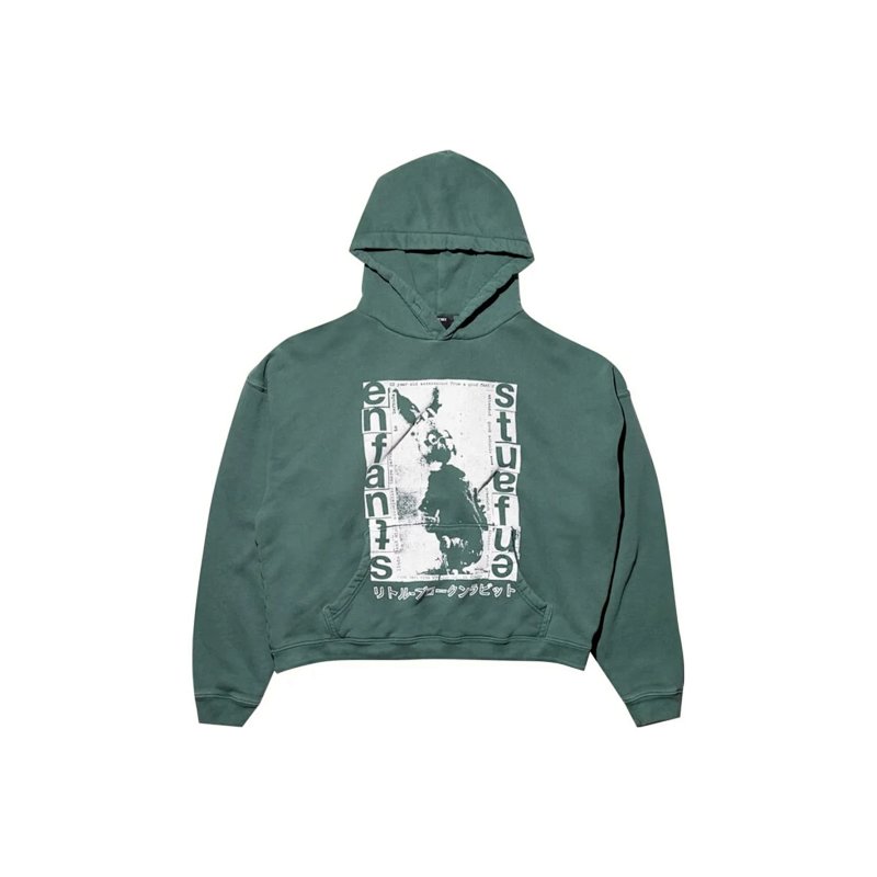 Erd Japanese Bunny Hoodie