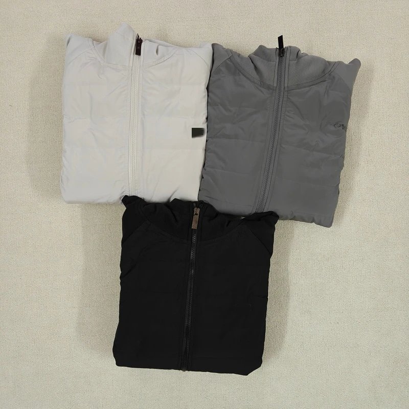 Paneled  Short Down Jacket 拼接设计保暖短款夹克外套羽绒服鳄鱼