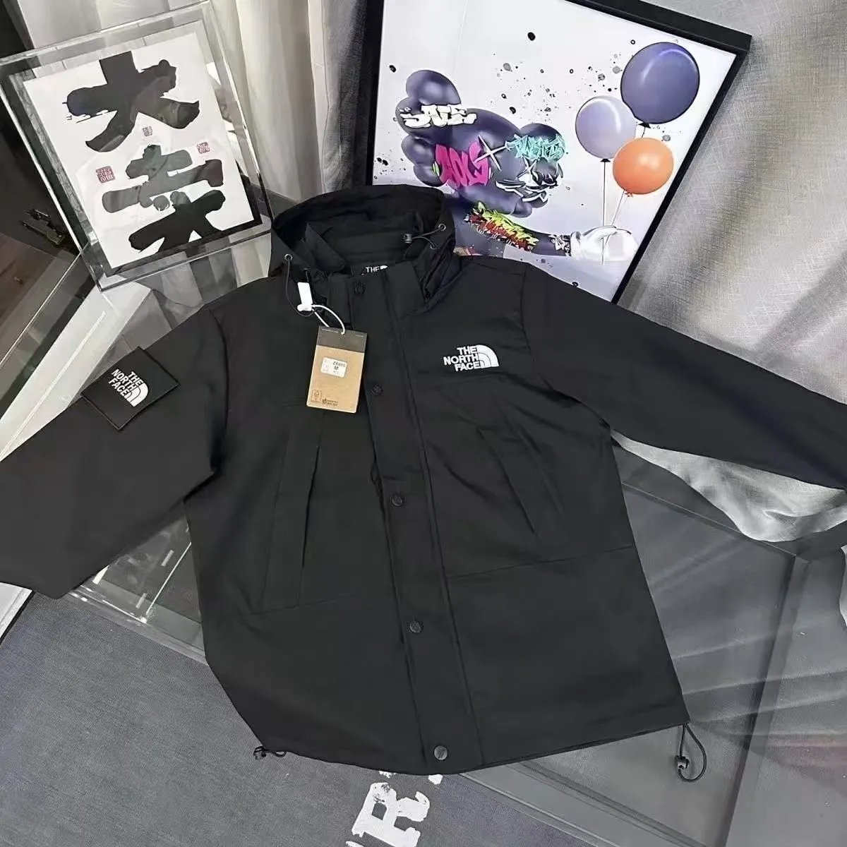 黑色北家（可拆帽）冲锋衣