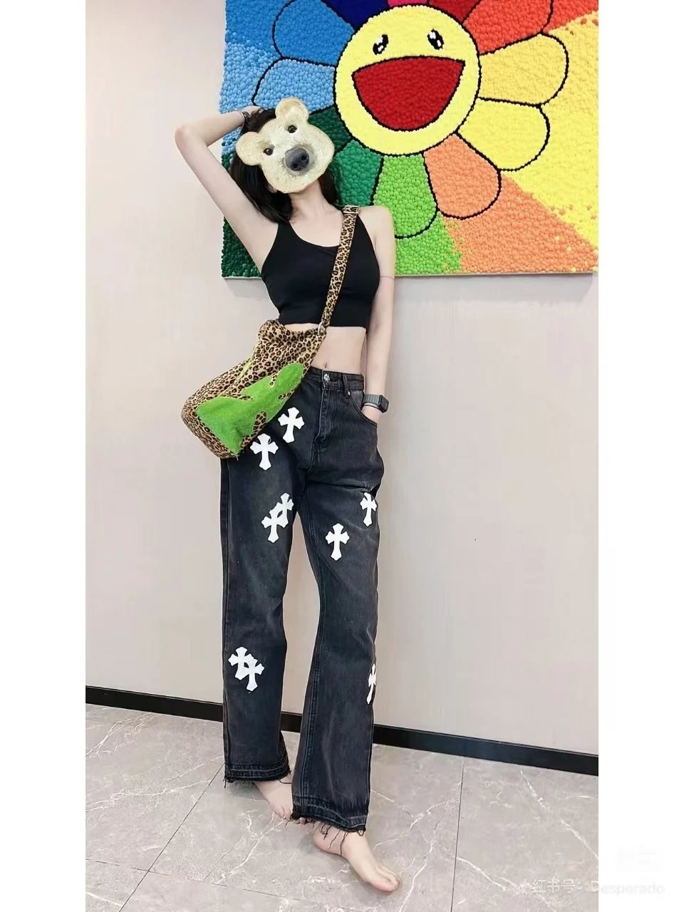 Chrome Hearts Cross-Embellished Black Jeans - 17