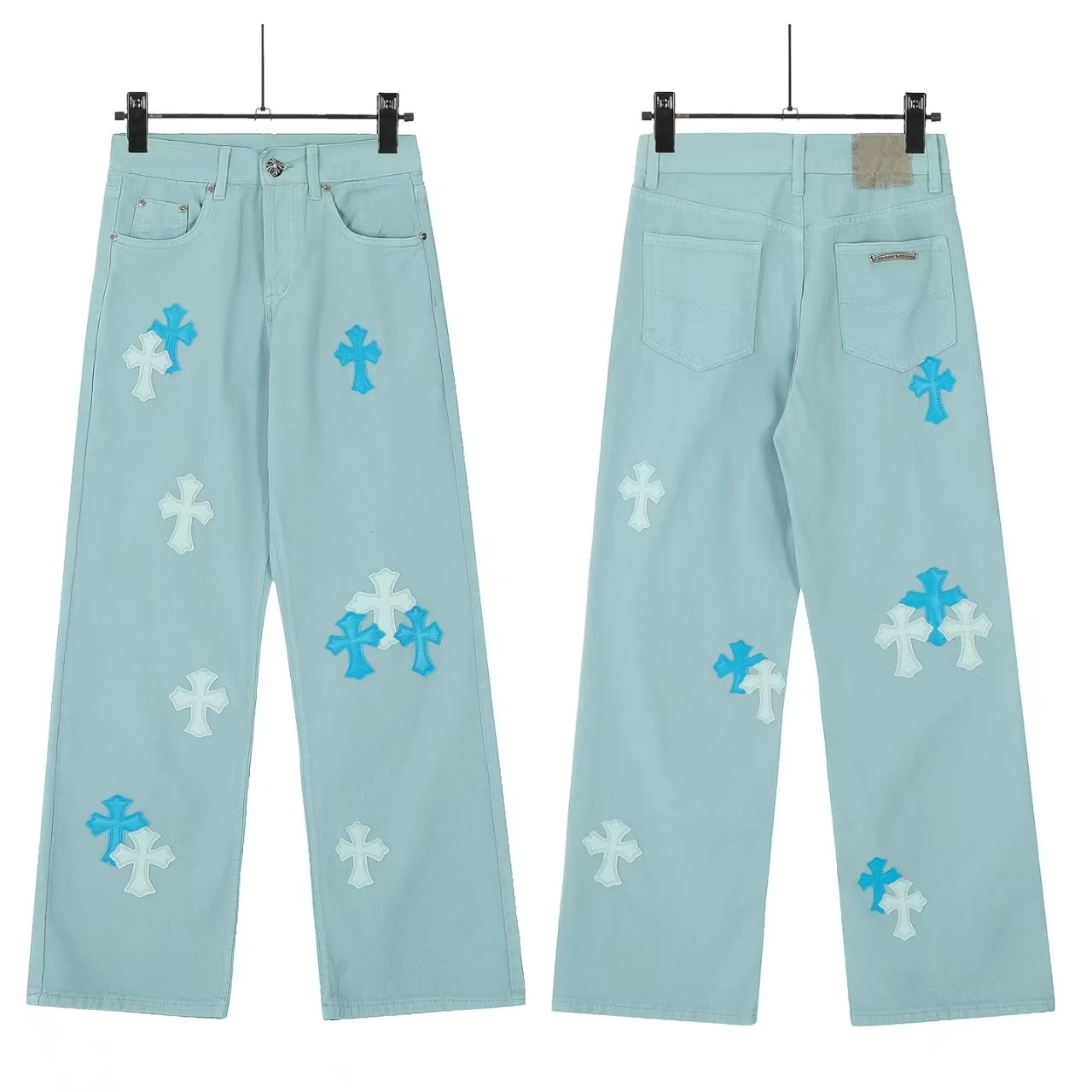 Chrome Hearts Cross-Embellished Black Jeans - 12