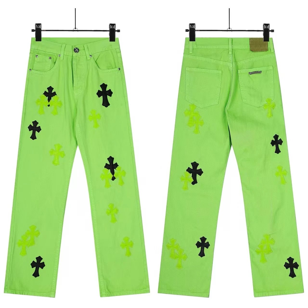 Chrome Hearts Cross-Embellished Black Jeans - 14