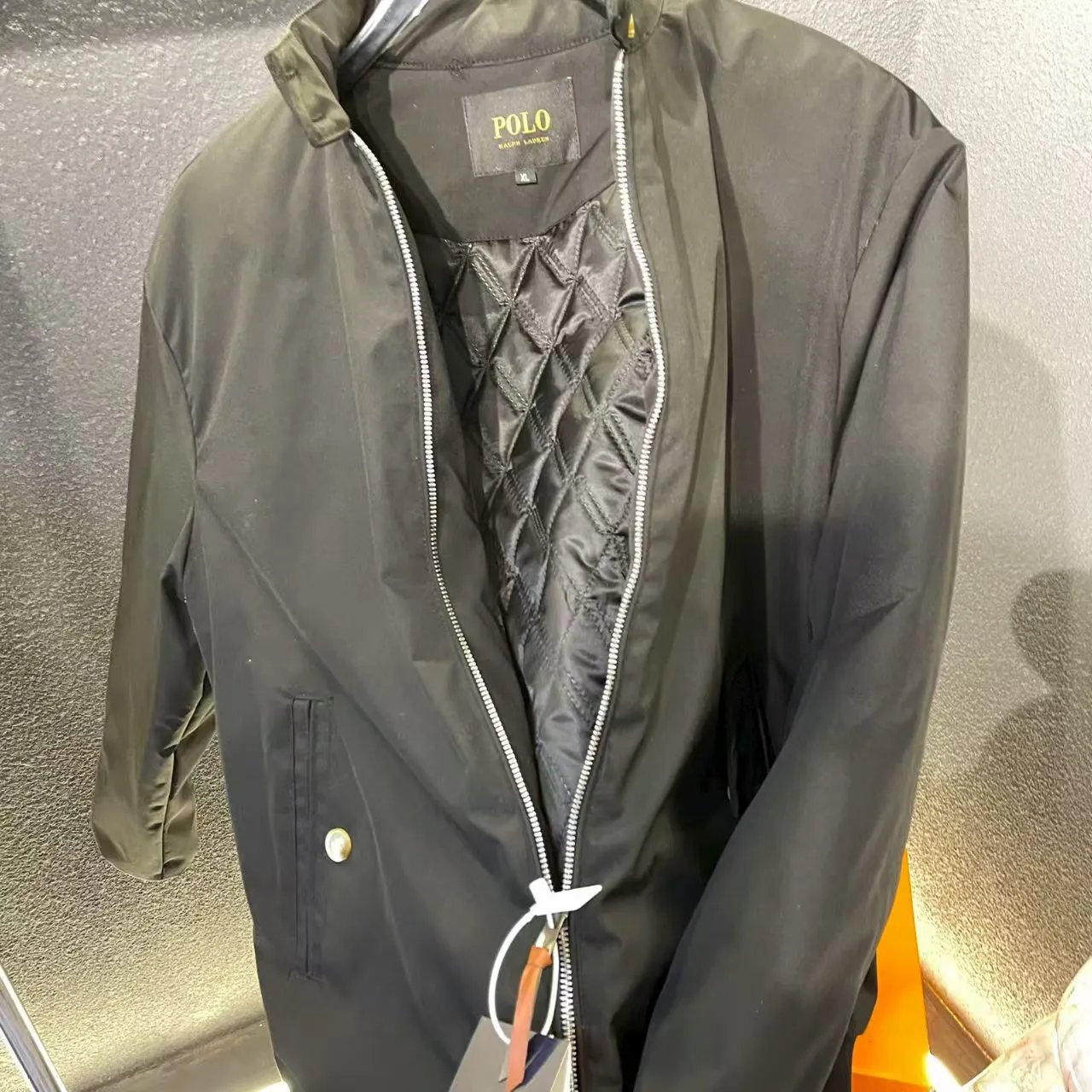 黑色拉夫夹棉加厚