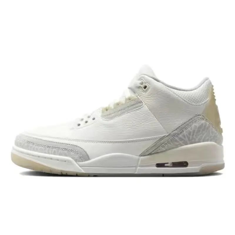 AJ3 Ivory White