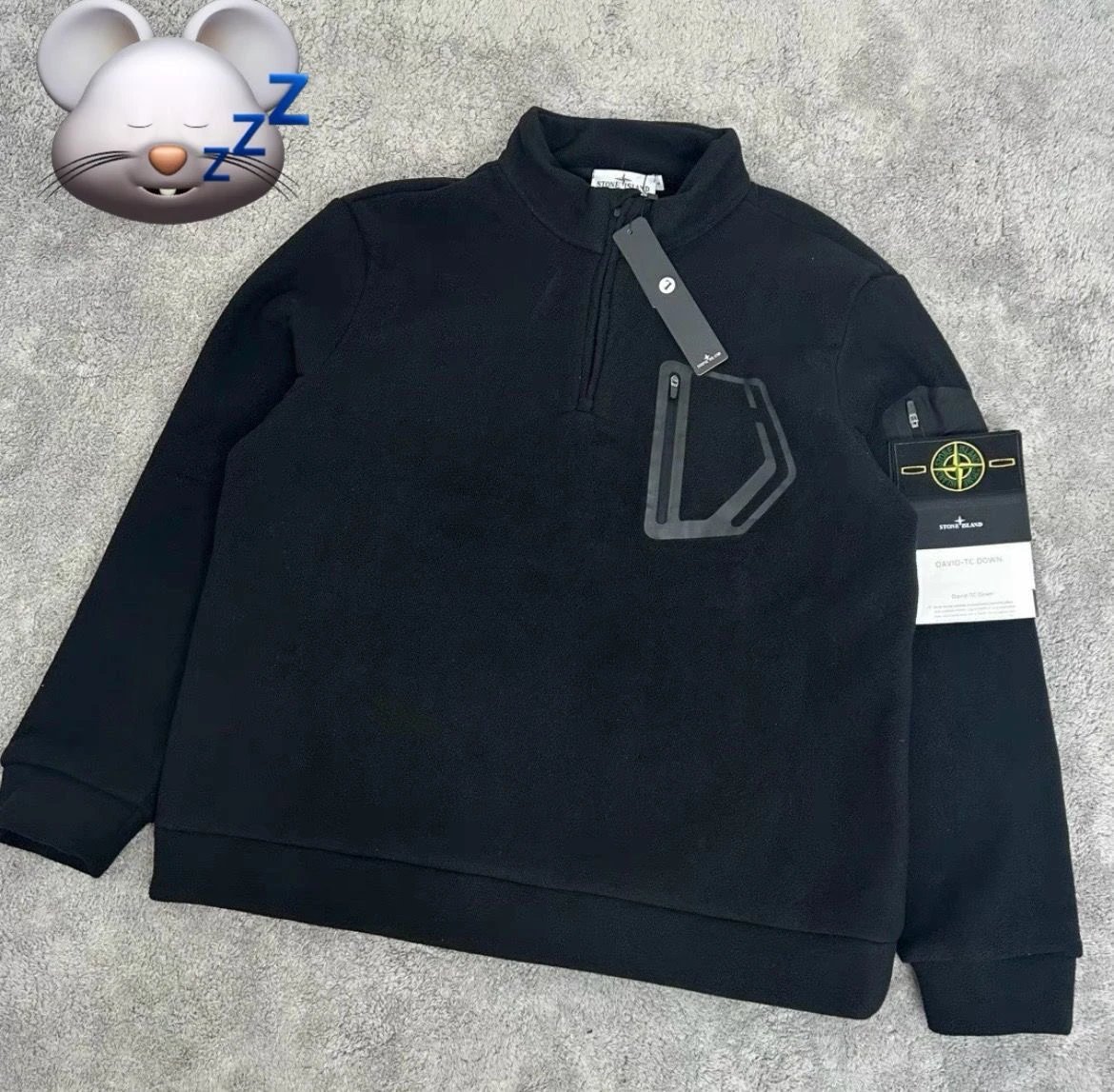 Stone Island Black Quarter-Zip