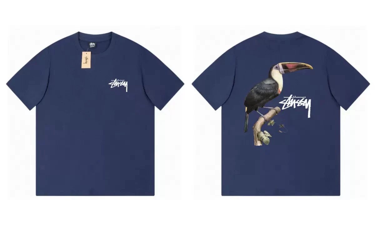 Stussy Mesh Jersey White Black Sporty T-Shirt