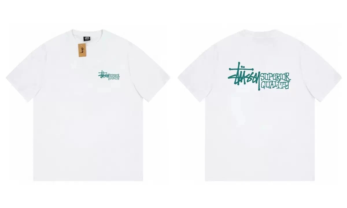 Stussy Mesh Jersey White Black Sporty T-Shirt