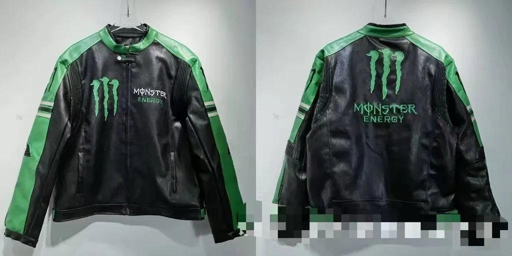 Porsche X Aimé Leon Dore Red Leather Racing Jacket