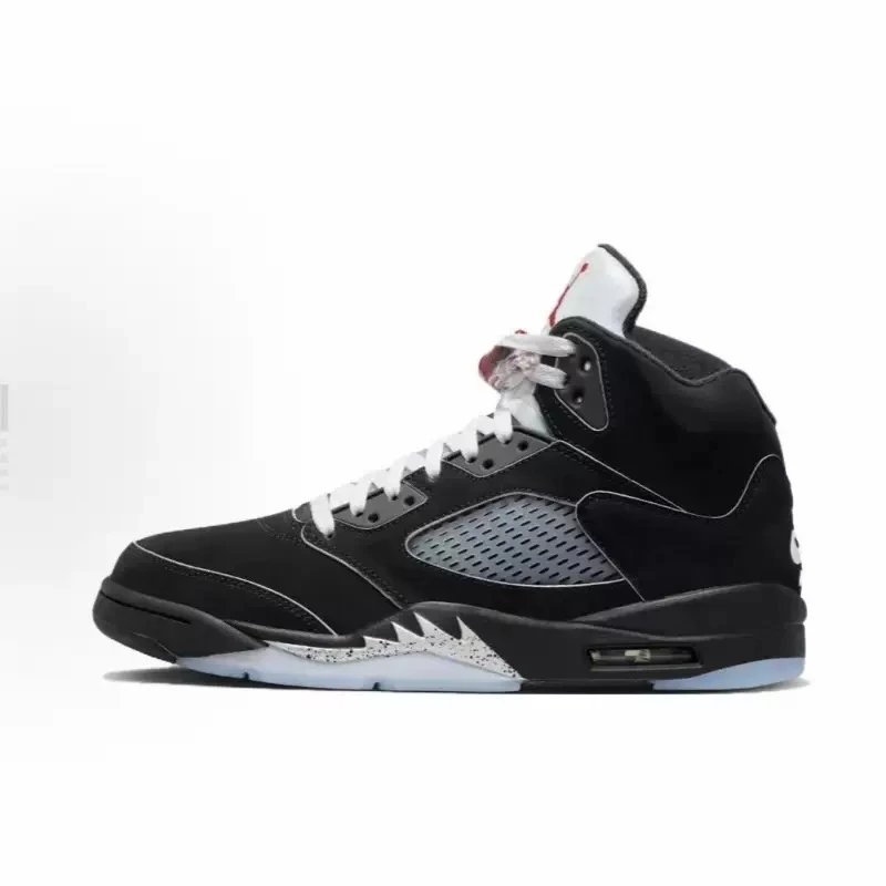 Nike Air Jordan 5 Red Suede Retro Basketball Sneakers