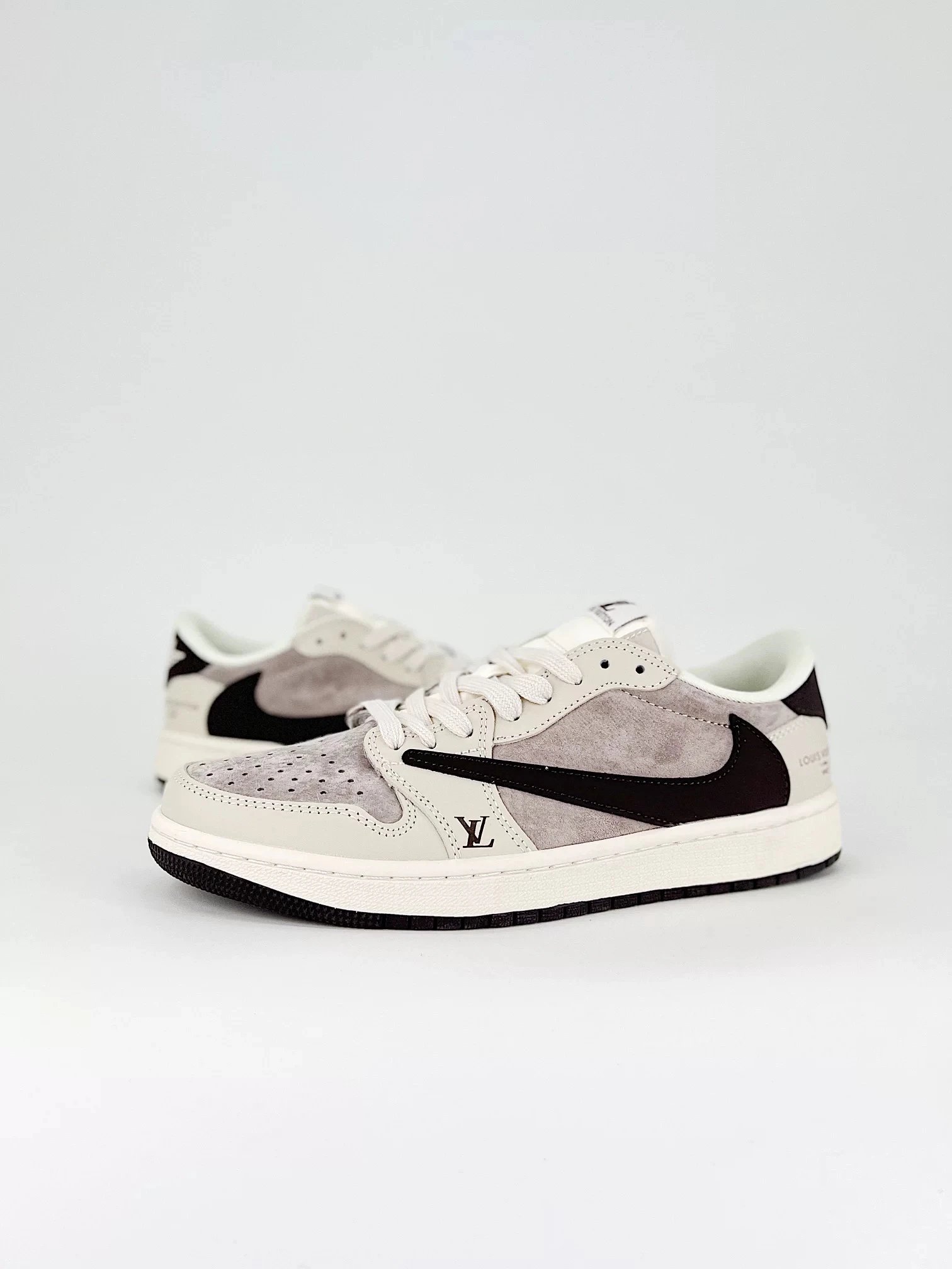 Louis Vuitton Nike Air Force 1 Grey Sneakers