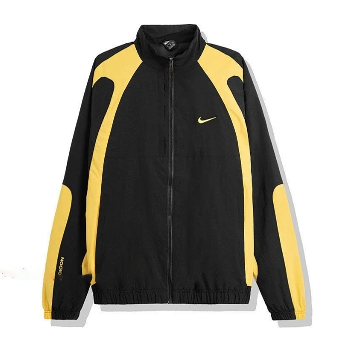 Nike Jackets Color-block zip-up track jacket — Yellow with black Nike × Nocta