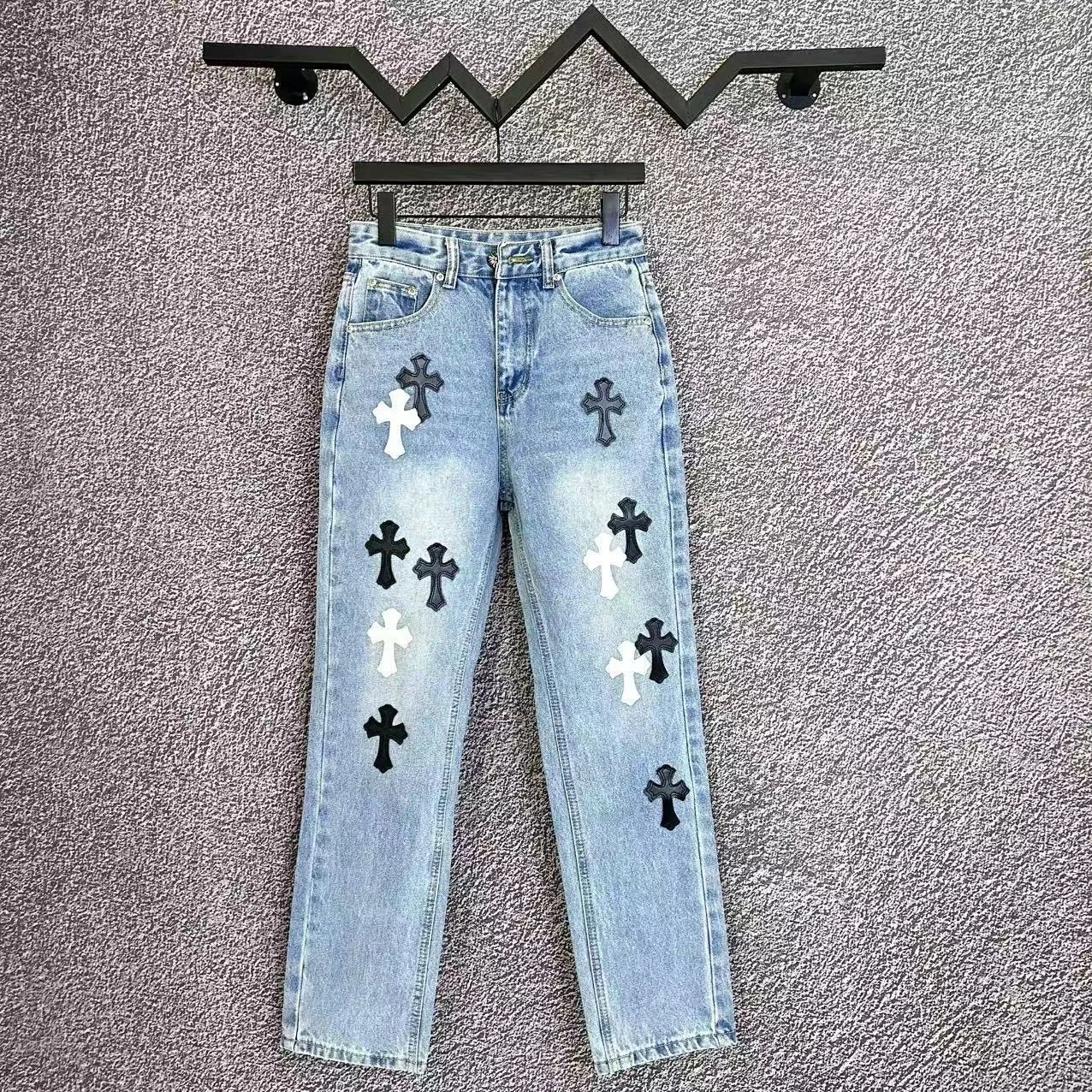 Chrome Hearts Patched Cross Jeans photo 8