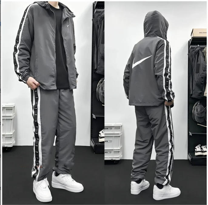 Nike Jackets Color-block zip-up track jacket — Set 5