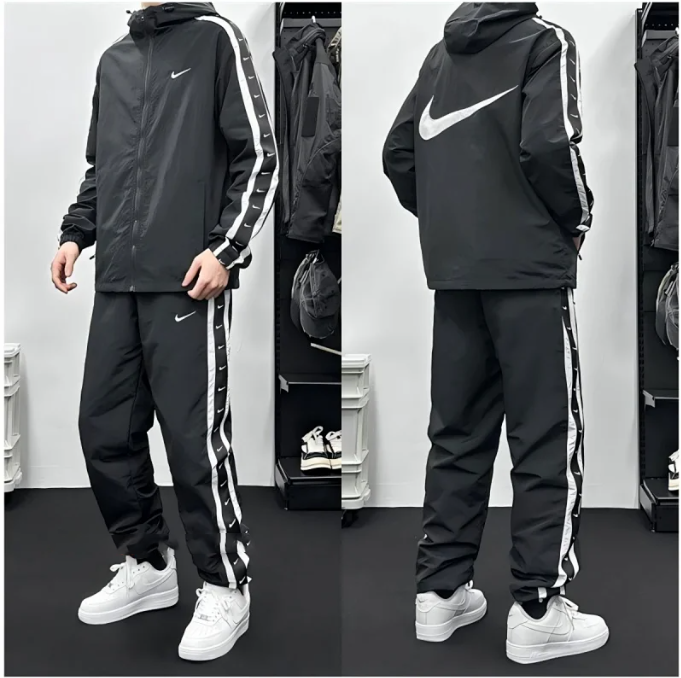 Nike Jackets Color-block zip-up track jacket — Set 4