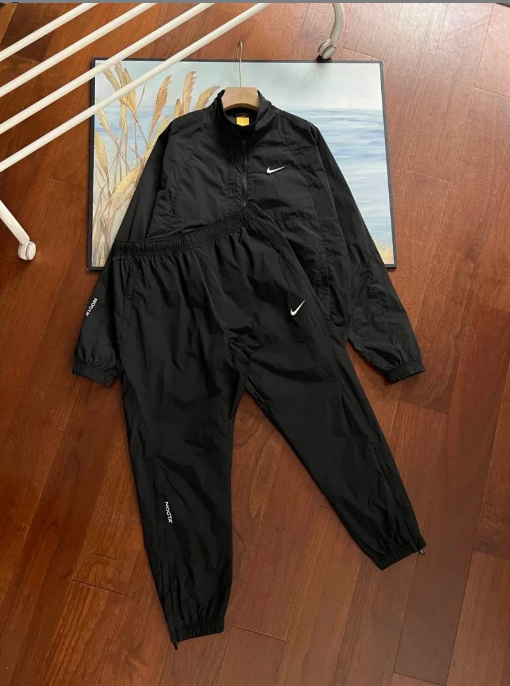 Nike Jackets Color-block zip-up track jacket — Black Nike × Nocta set