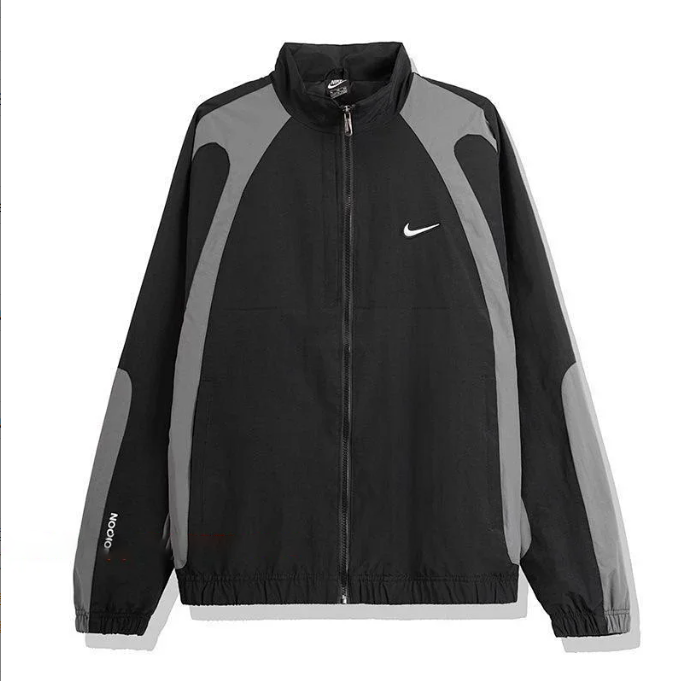 Nike Jackets Color-block zip-up track jacket — Black Nike × Nocta with a white label