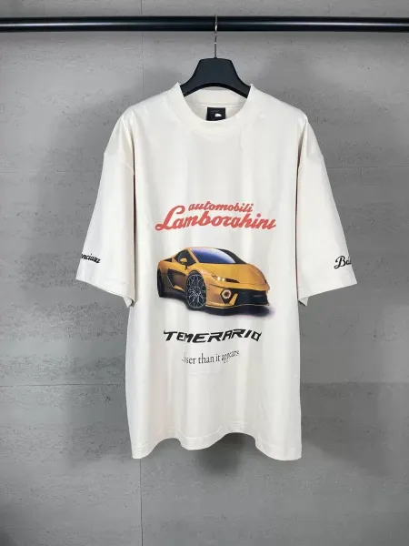 Balenciaga Logo Arch Print Black T-Shirt - 10