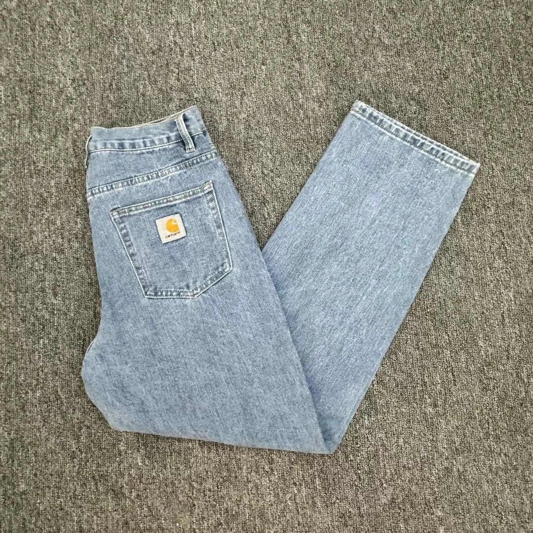 Carhartt Loose Fit Light Blue Workwear Cargo Jeans