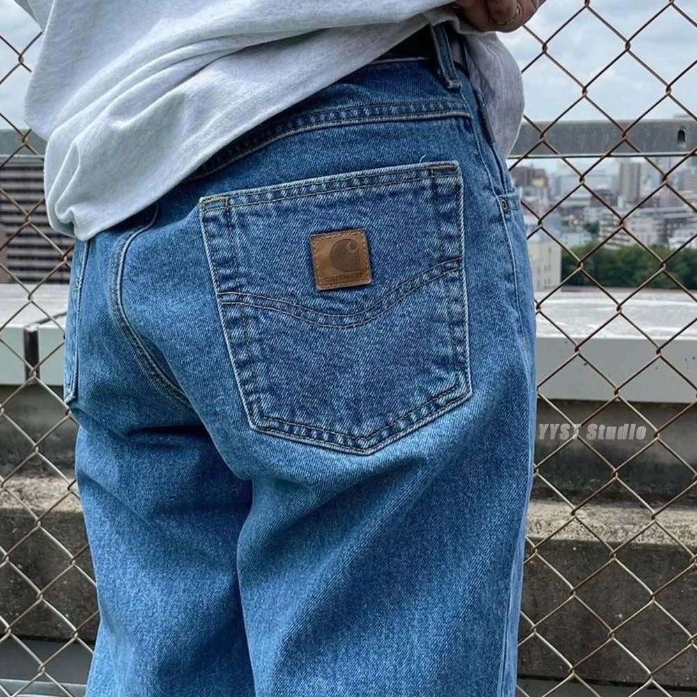 Carhartt Washed Light Blue Denim Shorts photo 5