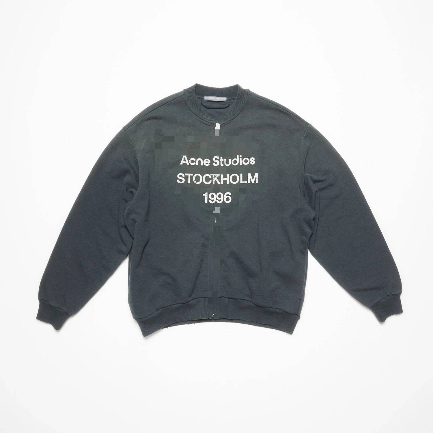 Distressed 1996 Letter Print Casual Jacket photo 5