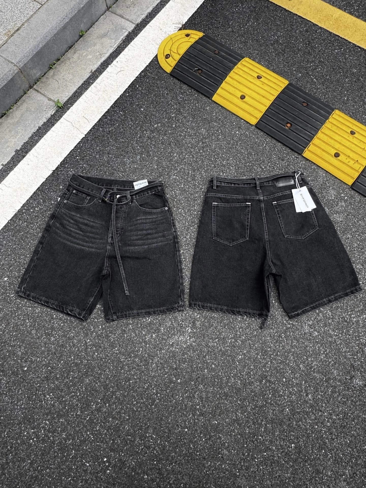 Ink Splatter Mud Dye Washed Denim Shorts photo 3