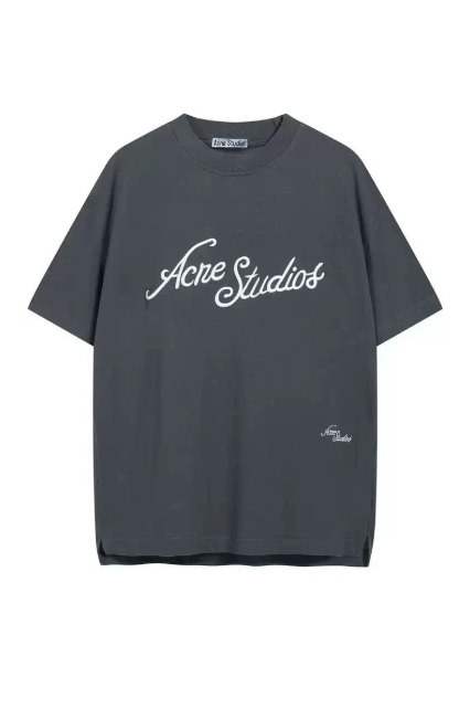 Acne Studios Stockholm 1996 Black Oversized Graphic T-Shirt