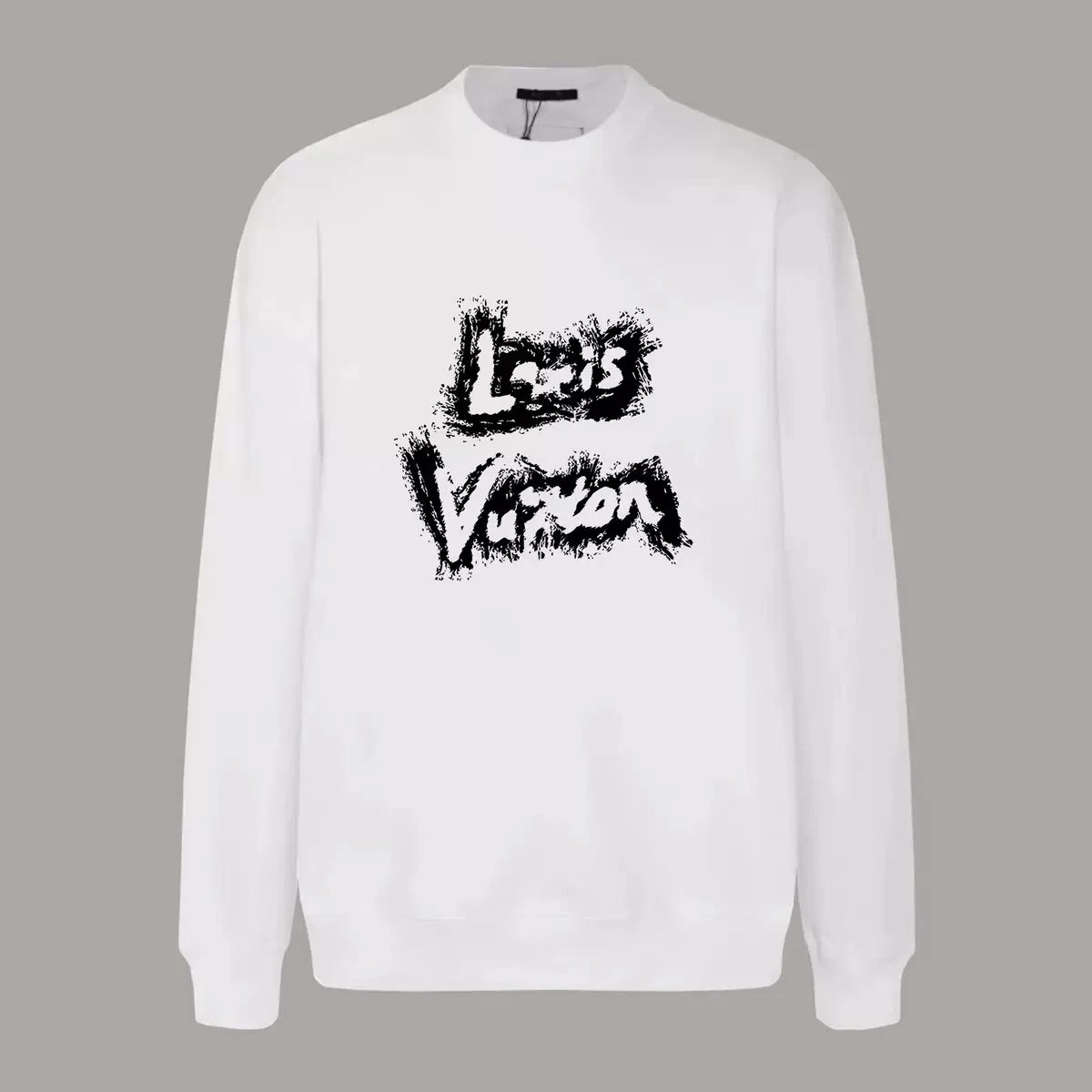 Louis Vuitton Black Embroidered Logo Sweatshirt