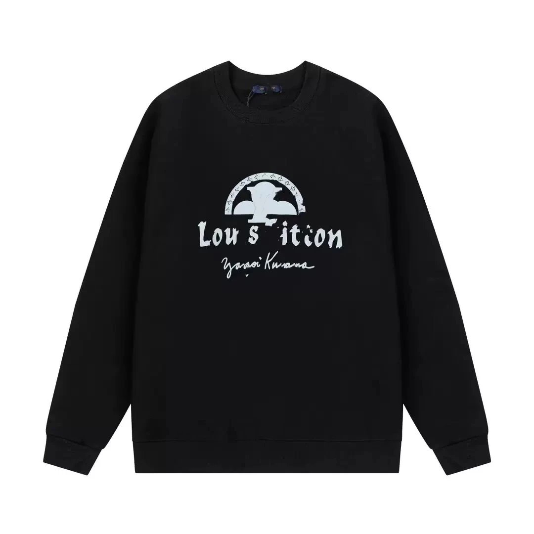 Louis Vuitton Black Embroidered Logo Sweatshirt