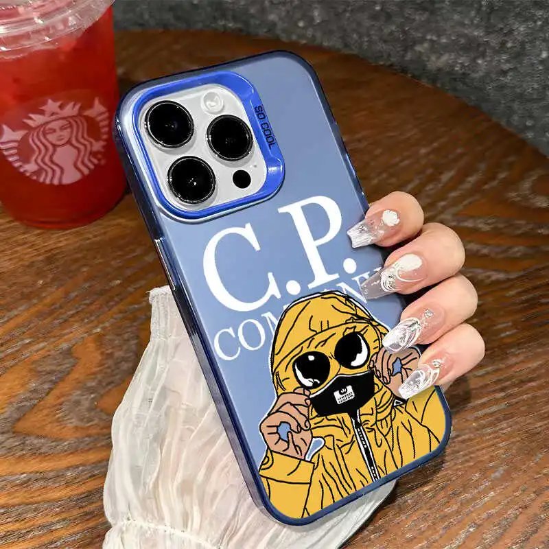 C.P. Company Purple Gray Graphic Hoodie Print Phone Case