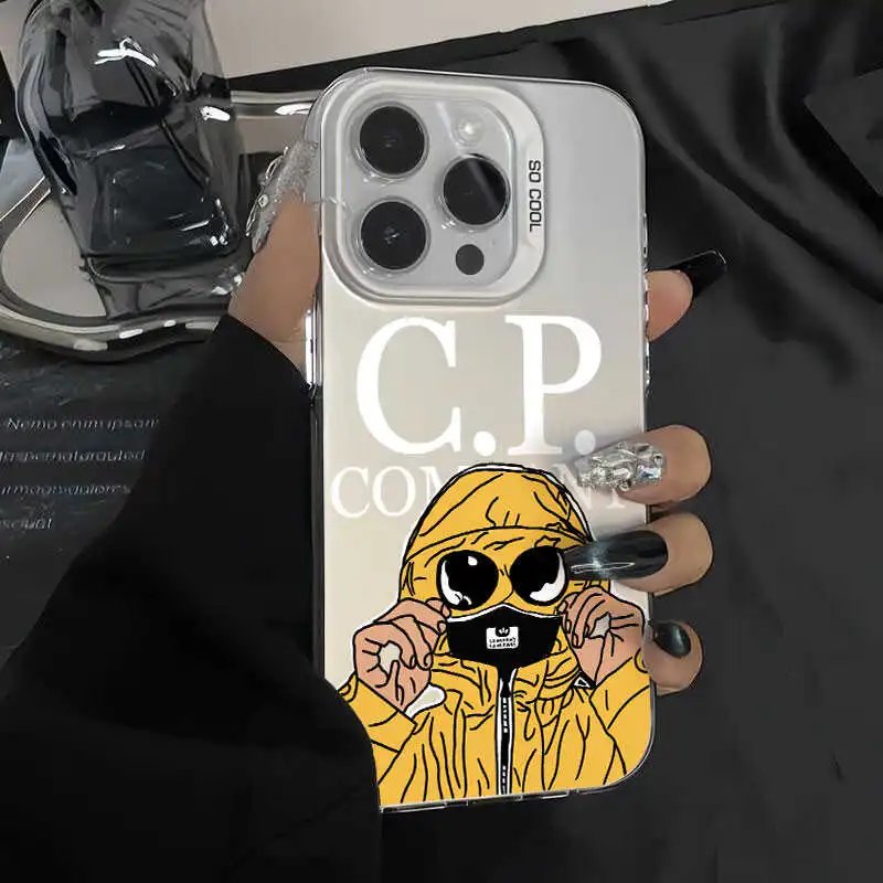 C.P. Company Purple Gray Graphic Hoodie Print Phone Case