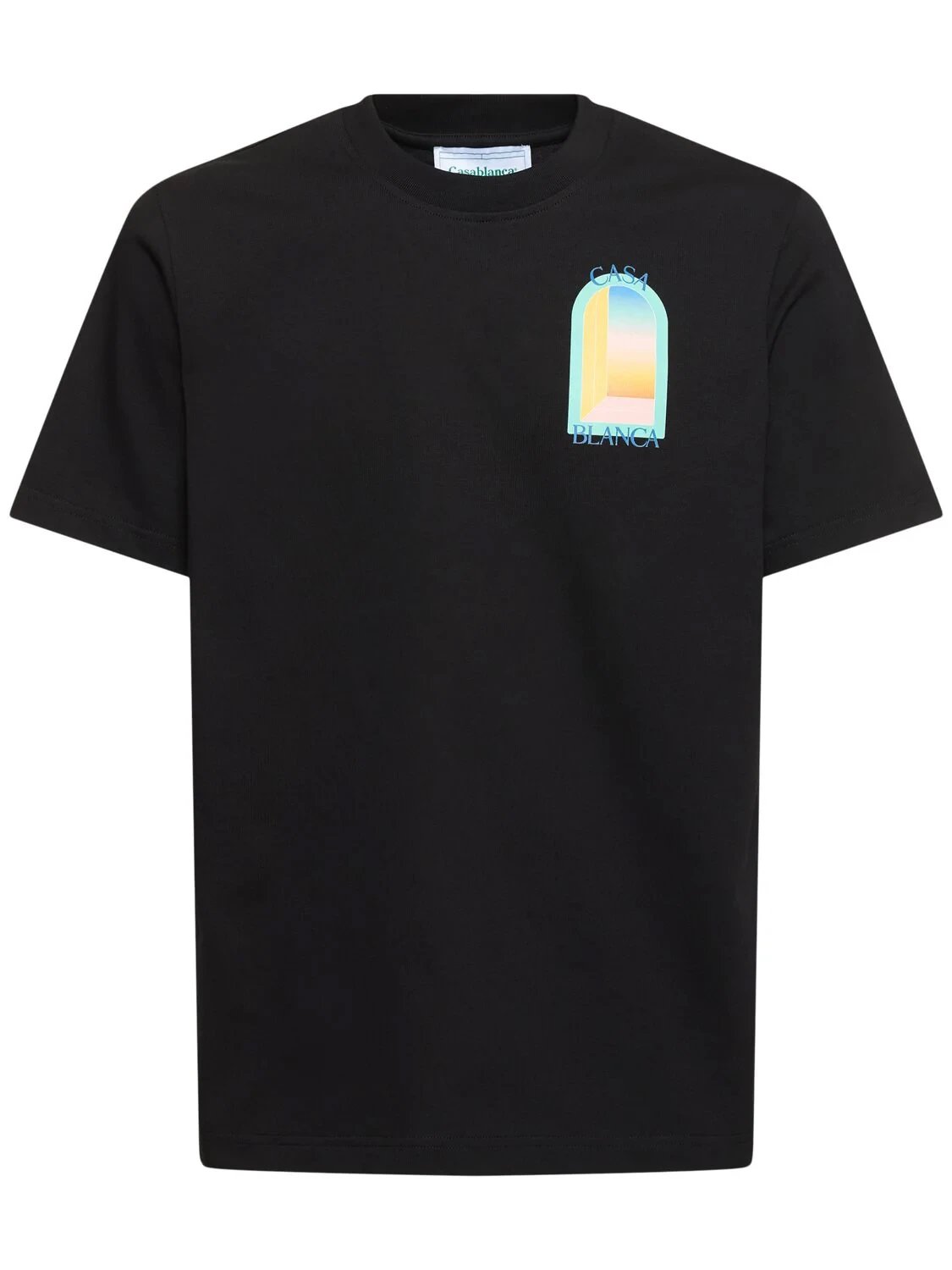 Casablanca American fashion brand Casablanca pure cotton round neck short-sleeved T-shirt