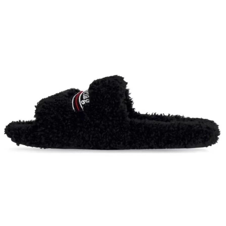Balenciaga Black Slippers