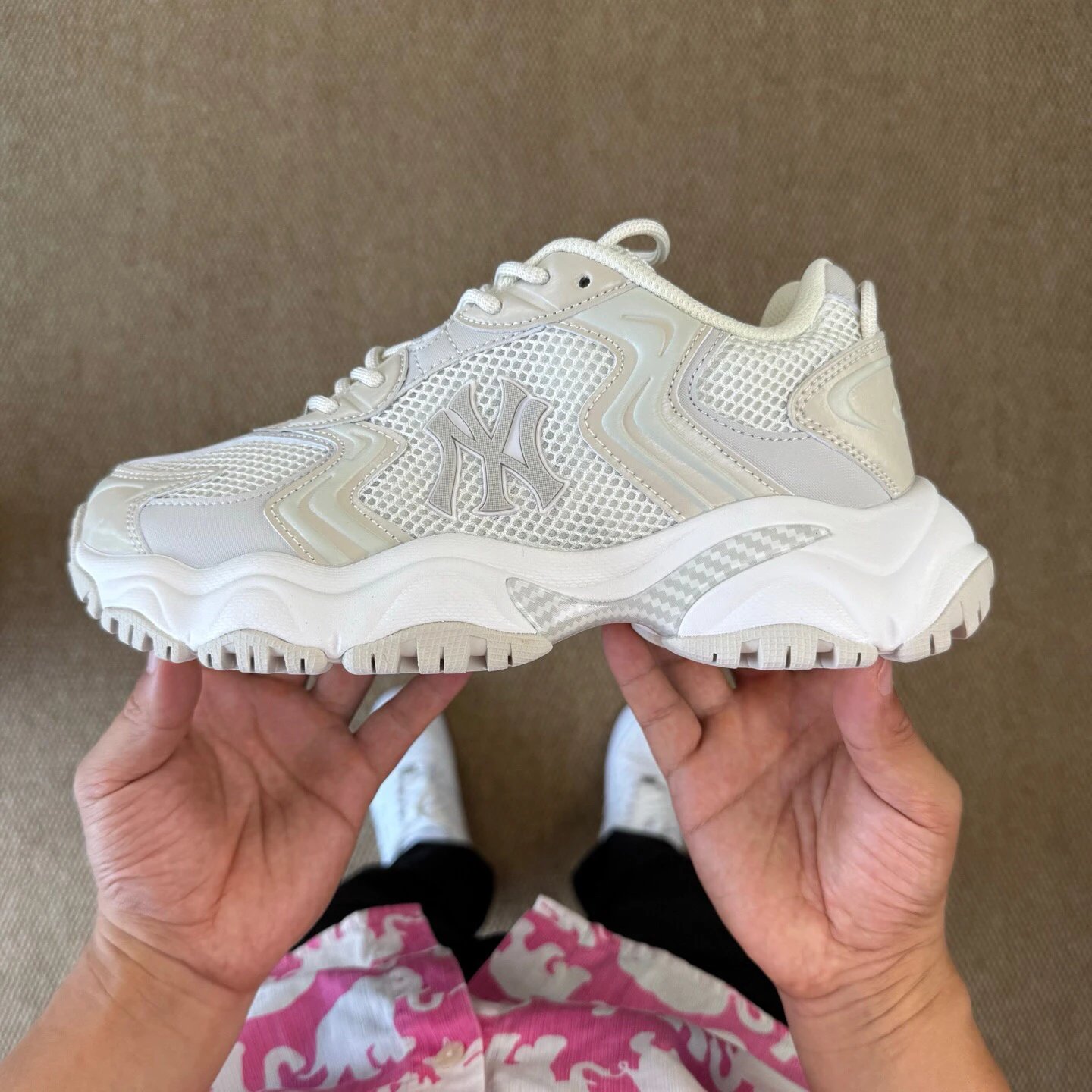 MLB New York Yankees Chunky Sneakers White