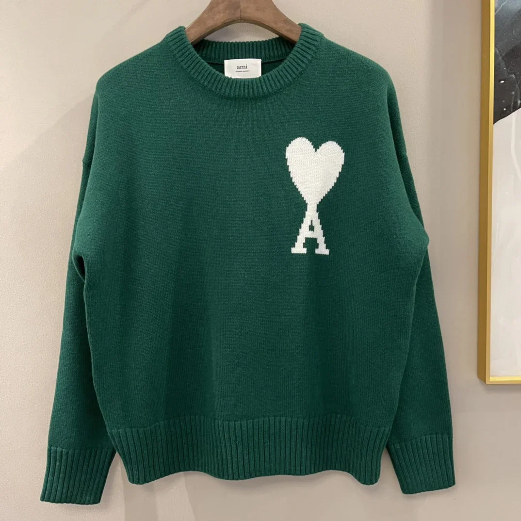 Ami Paris Green Swea