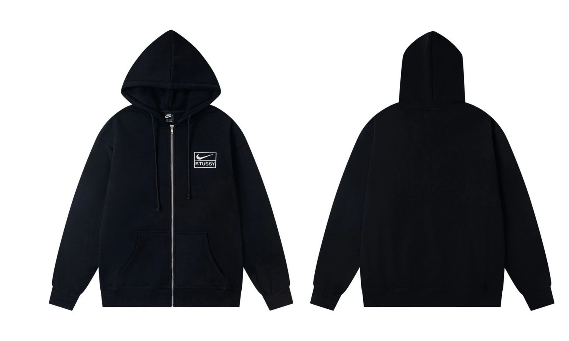 Letter Print Fleece Hooded Sweatshirt photo 8