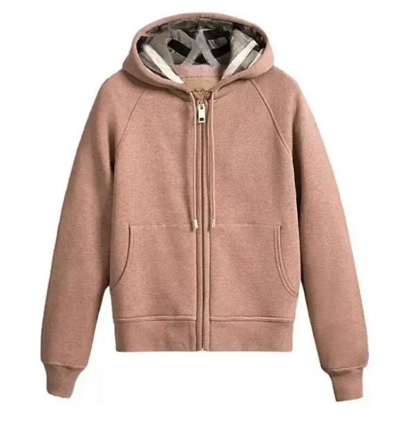 American High-Street Embroidered Letter Hooded Cardigan Zip-Up Sweatshirt photo 6