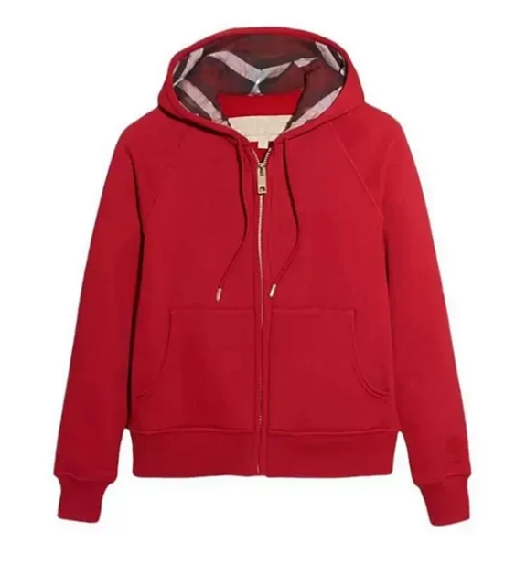 American High-Street Embroidered Letter Hooded Cardigan Zip-Up Sweatshirt photo 5