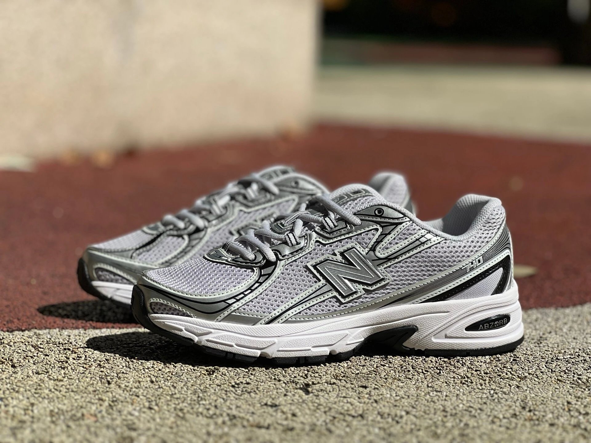 New Balance 740 White Green Running Shoes