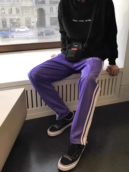 Palm Angels Rainbow Stripe Track Pants White Sweatpants - 4