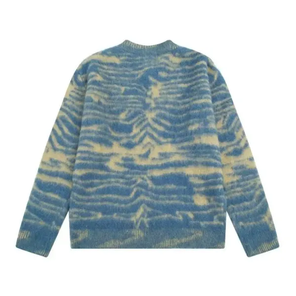 Acne Studios Cat Intarsia Knit Beige Sweater - 6