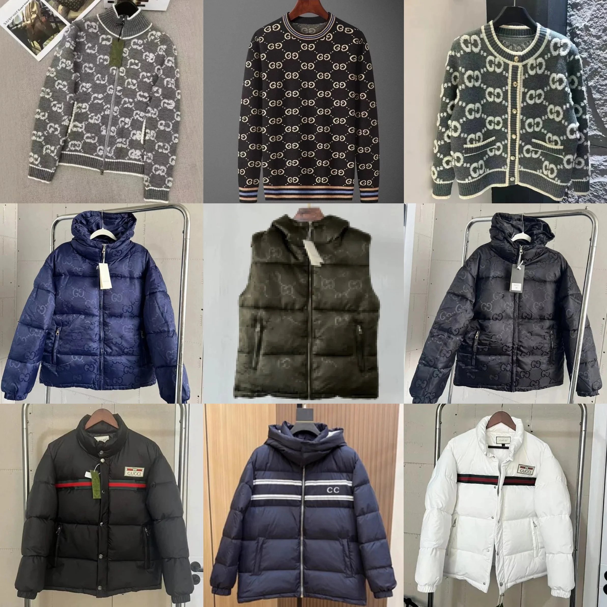 Gucci GG Monogram Hooded Down Vest Black - 3