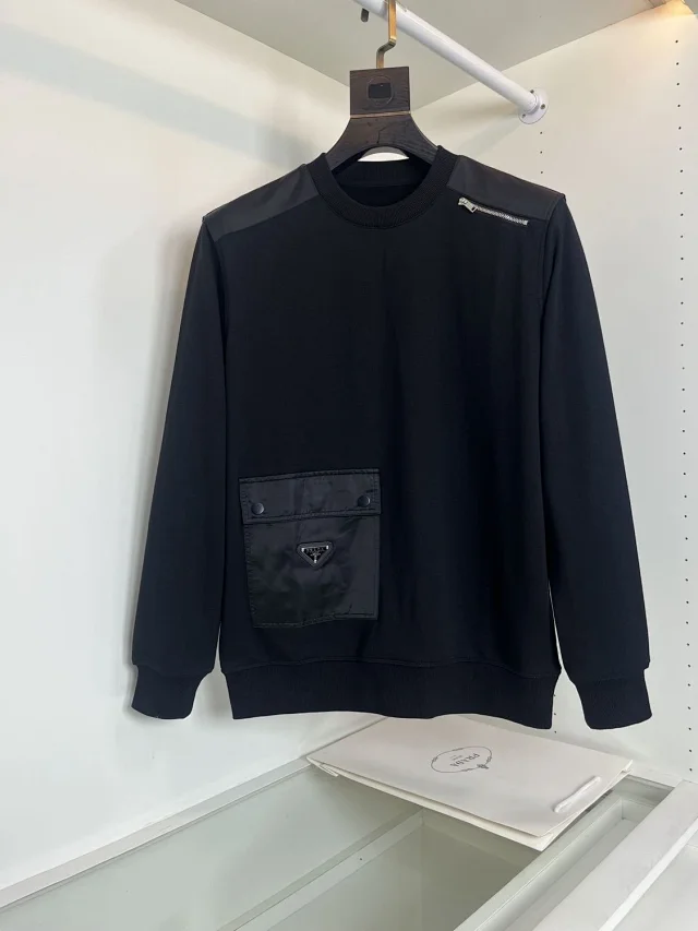 Prada Hoodies & Sweatshirts Logo Crewneck Sweatshirt product detail image 15